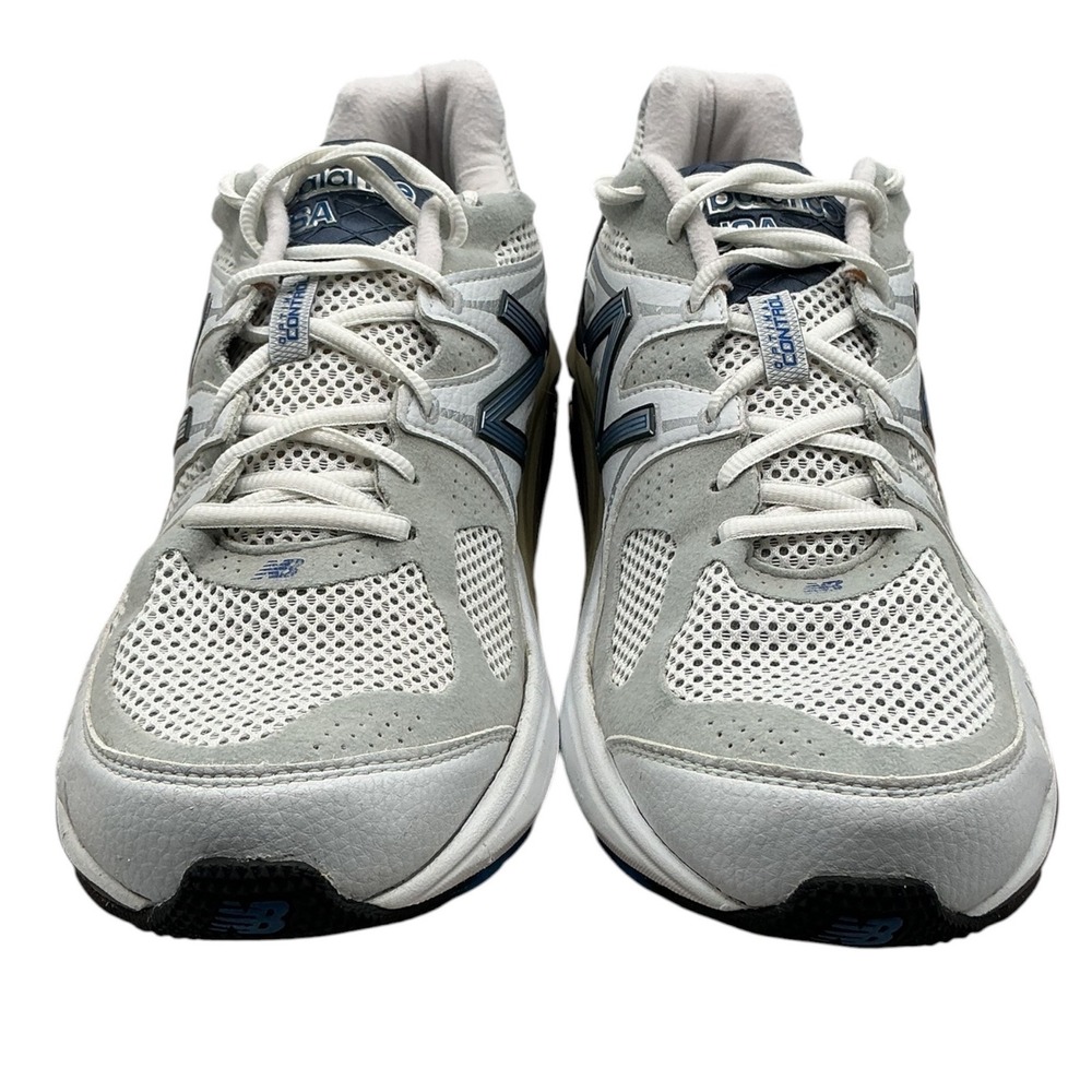 New Balance 1540v1 Mens 13 D White Blue Running Shoes Made in USA M1540WE1